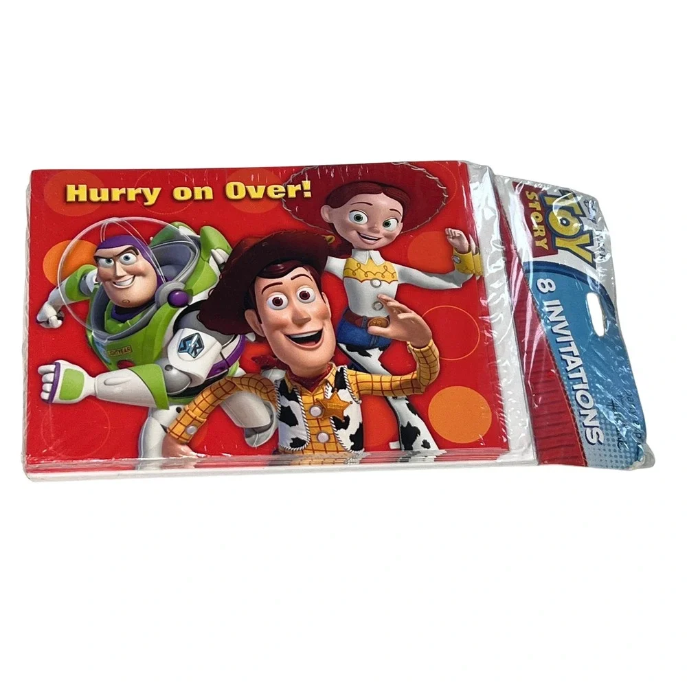 Hallmark Toy Story Birthday Invitations Y2K Party Disney Pixar Kids Woody Buzz